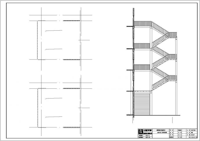 钢结构室外观光电梯结构施工图_图1