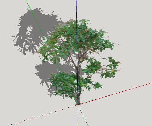 绿色细叶绿丝带造型树 su模型-图二