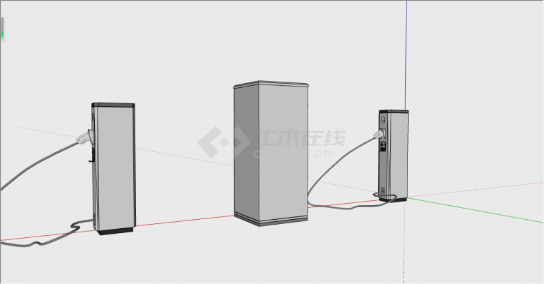 现代国家电网新能源充电桩su模型-图二