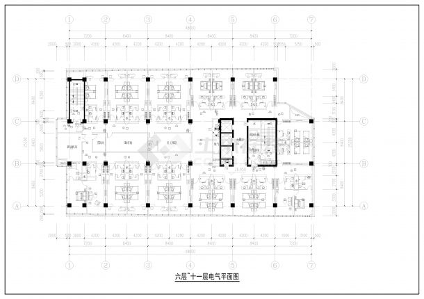 锦溪民营经济发展中心（总部大楼）工程 电气 11层建筑-图二