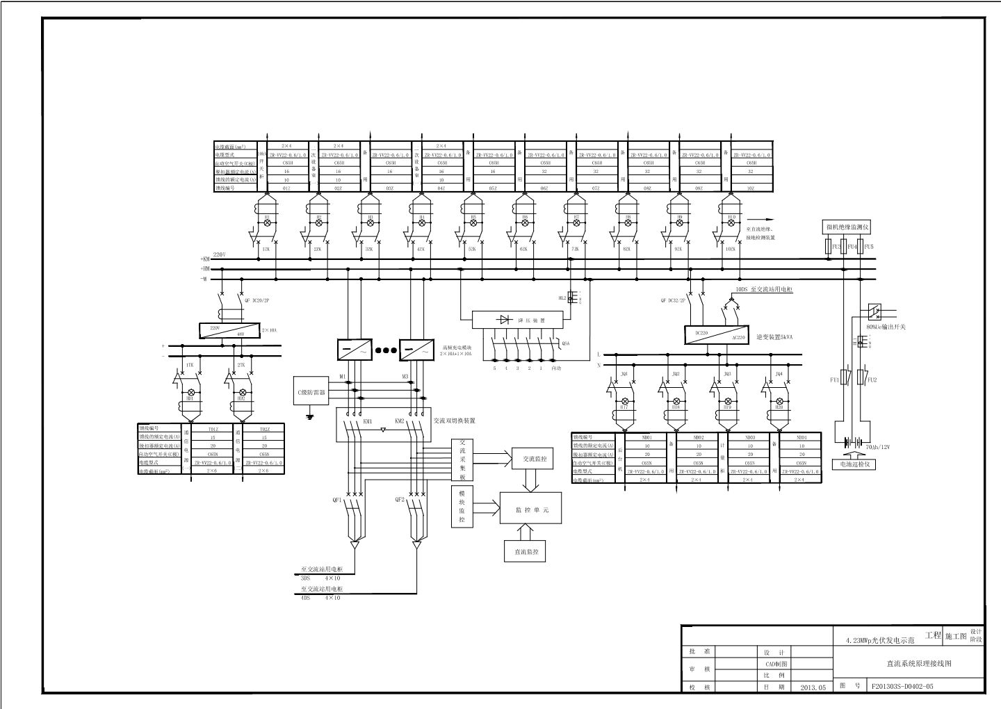 D0402-05 直流系统原理接线图