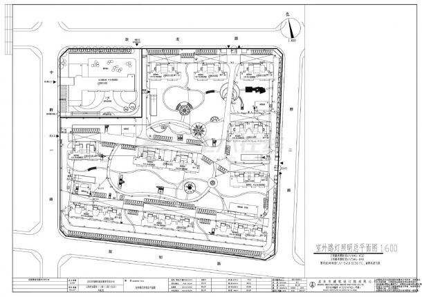 士清村安置房（二期）工程（东区）室外照明电施CAD图-图二