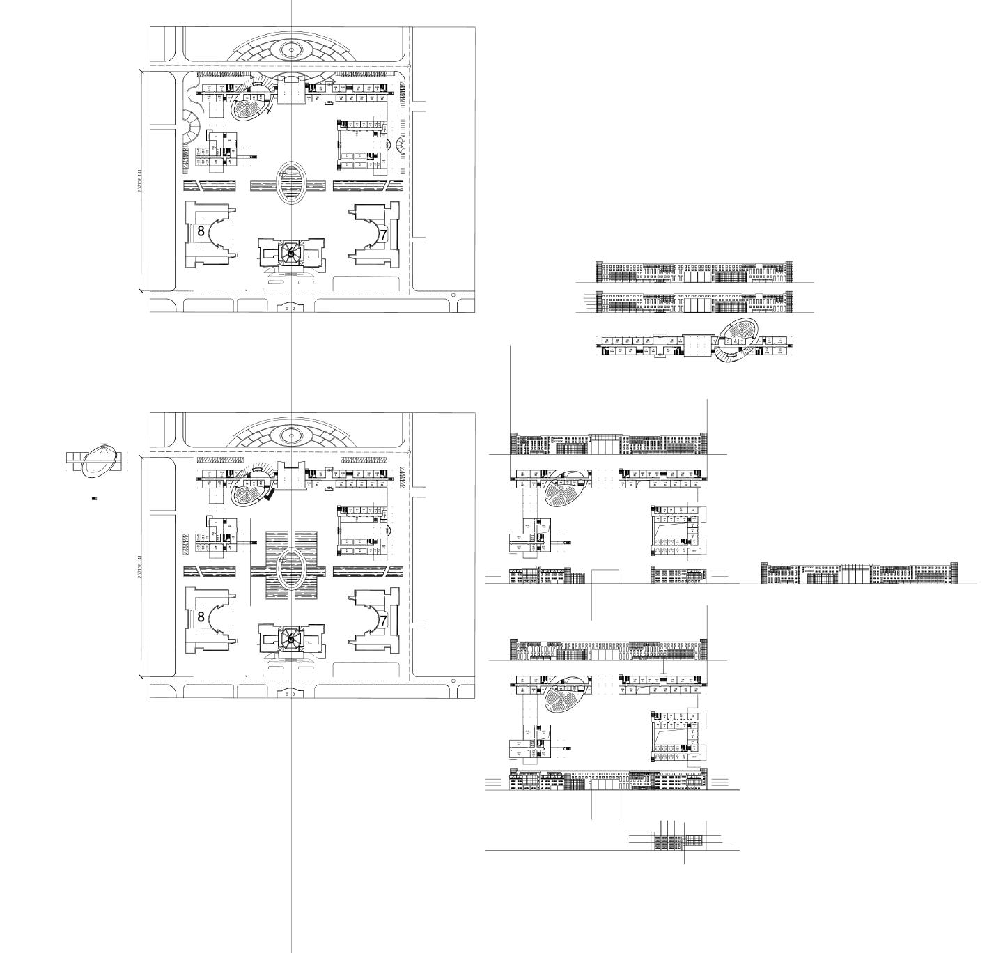 某淮海工学院建筑平面详图