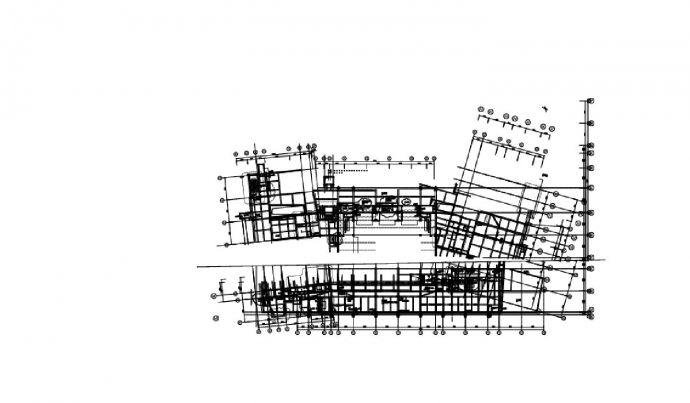 某会展中心三层留洞结构设计图_图1