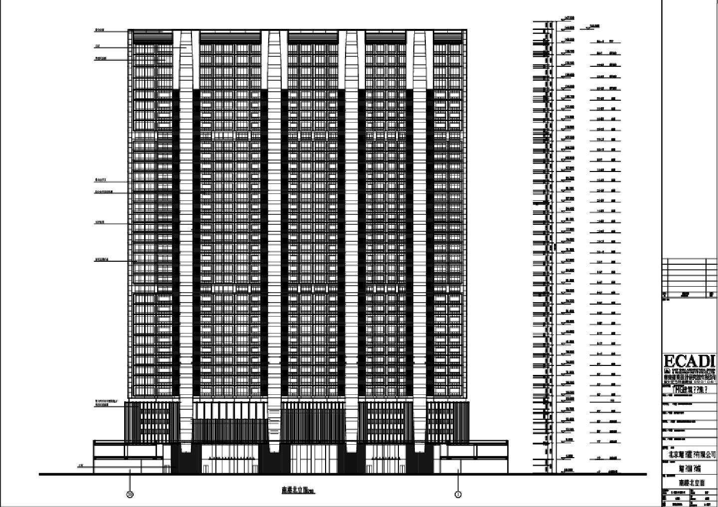 某北京市南楼CBD建筑大样图