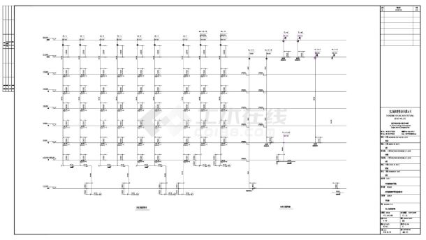 奉节县汾河初级中学学生宿舍重建工程-水施CAD图-图一