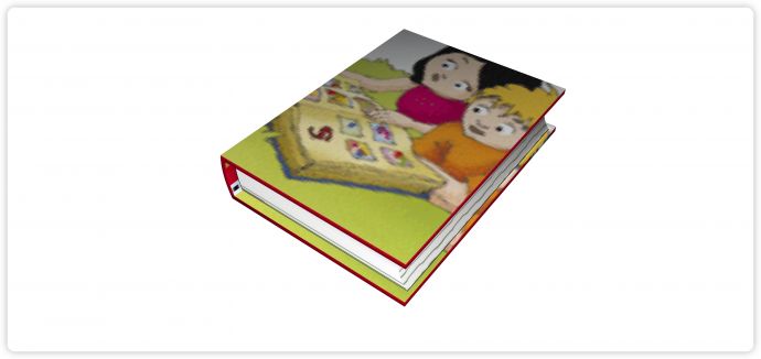 一本儿童书籍书籍杂志组合su模型_图1