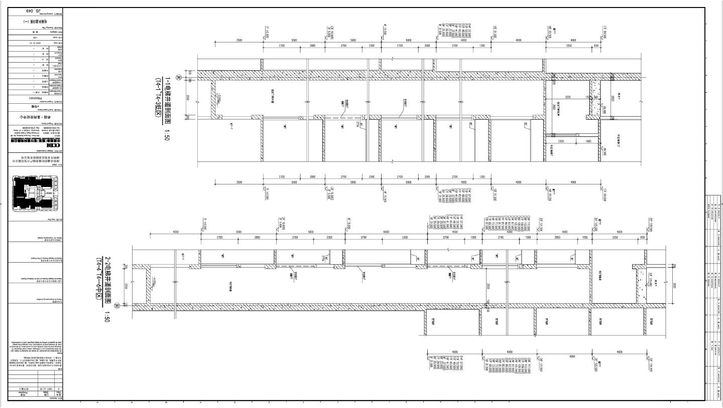 某城市4号楼电梯井道详图