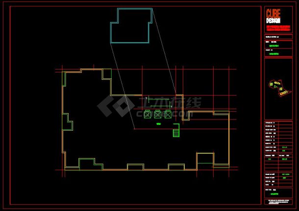 公寓建筑户型CAD 平面图-图二