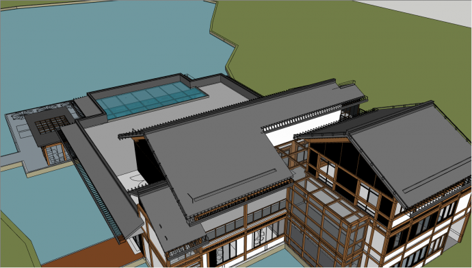 中国式多层房屋建筑su模型_图1