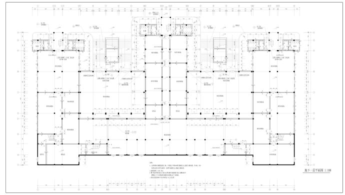 CAD某教学楼建筑施工图全套_图1