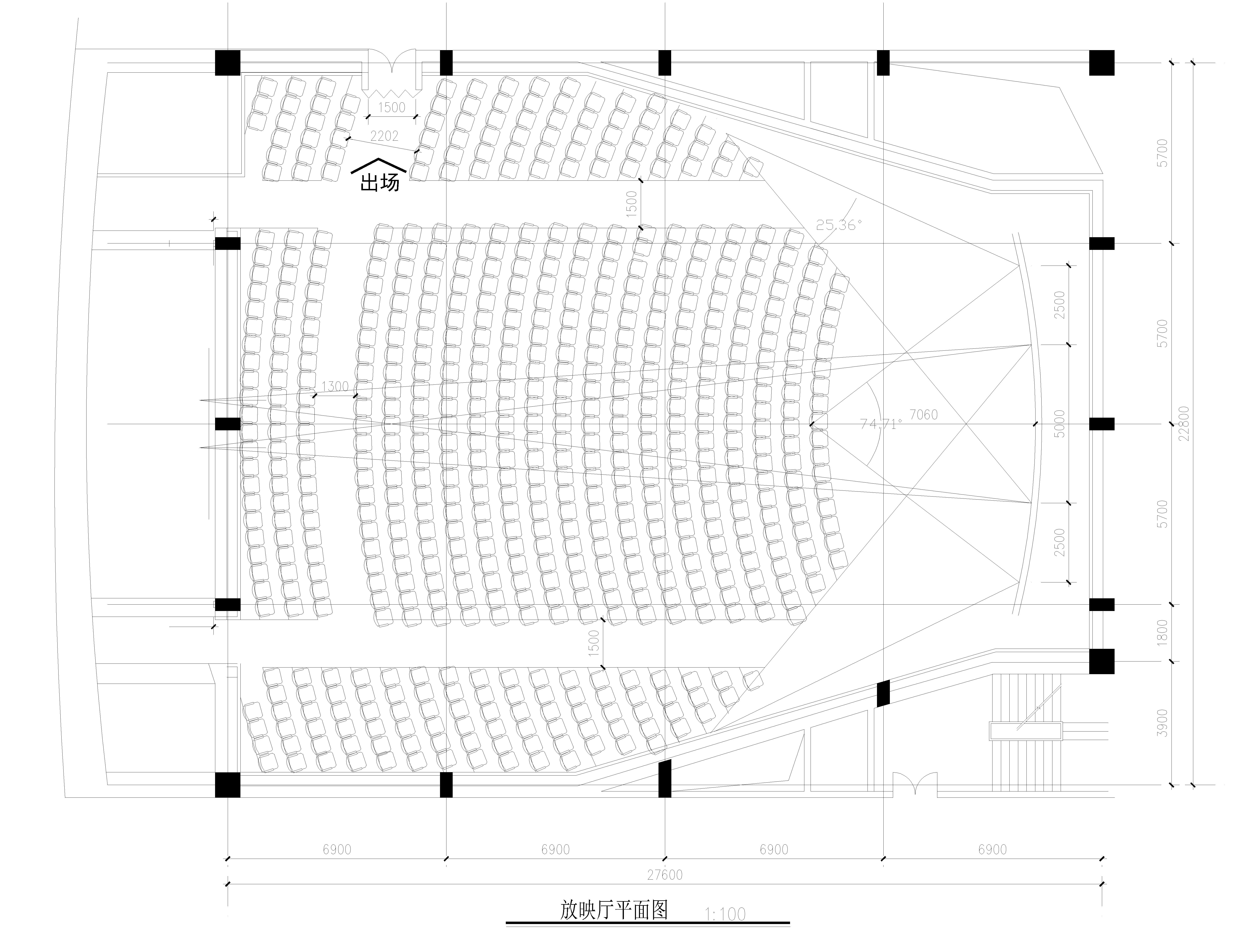CAD图纸设计电影院建筑施工图
