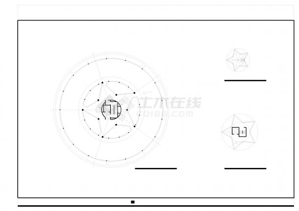 CAD图纸设计观光塔设计方案-图二