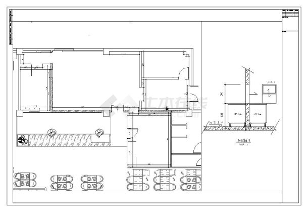 温泉酒店3F厨房专项设计图纸-图一