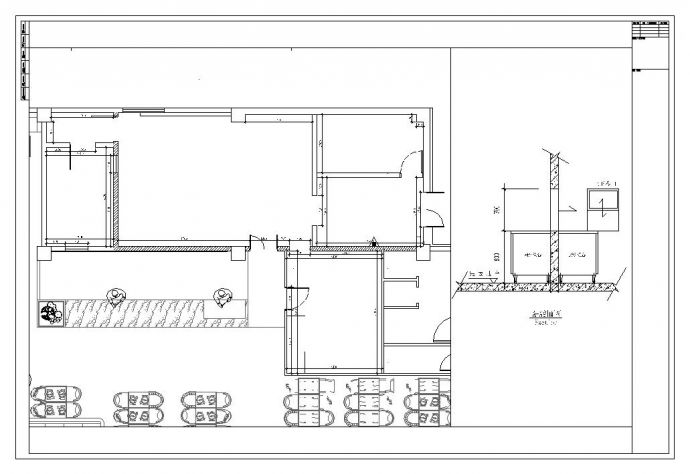 温泉酒店3F厨房专项设计图纸_图1