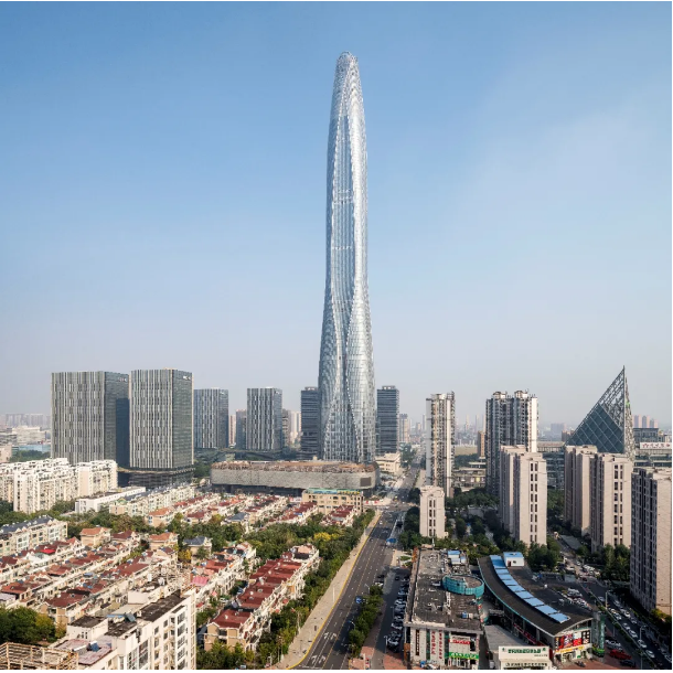 结构案例赏析 | 北方之钻：530米高的天津周大福金融中心