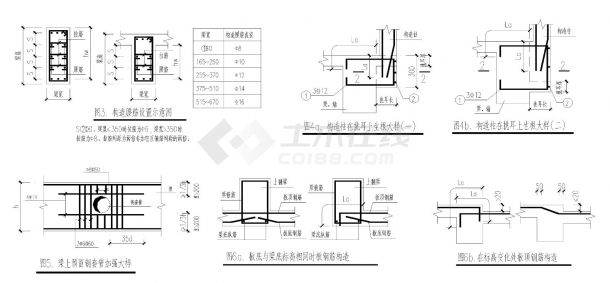 惠州单层框架结构门卫室结构设计CAD施工图2015-图二