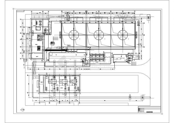 15000m3/h工业循环水场 工艺流程及管道布置图（设计院完整图纸）-图二