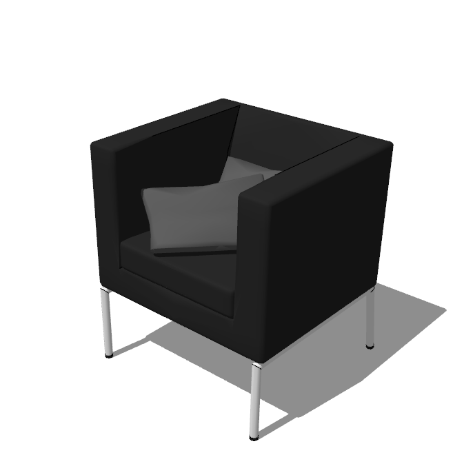贵宾休闲沙发座椅su模型_图1