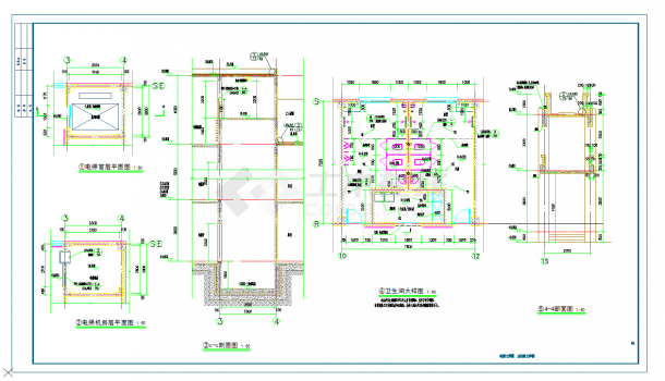 德州某儿童福利院五层公寓建筑施工图CAD图纸-图二