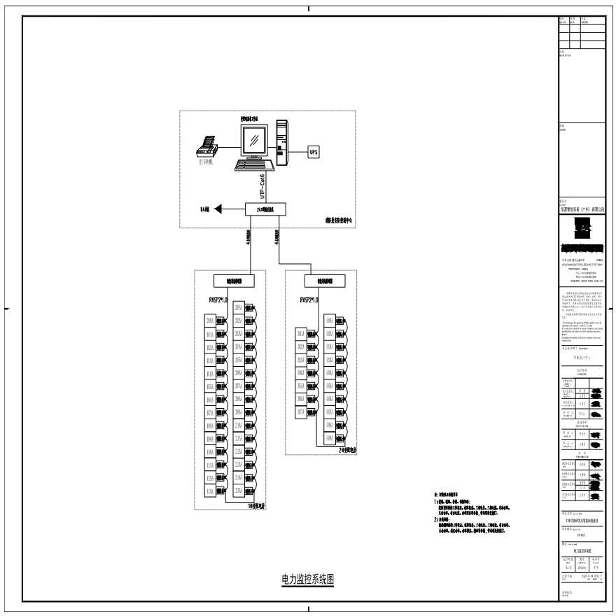 E10-012 电力监控系统图 A1-图一
