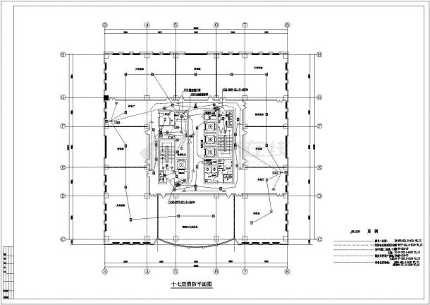 宜昌大高层办公楼详细建筑施工图-图一