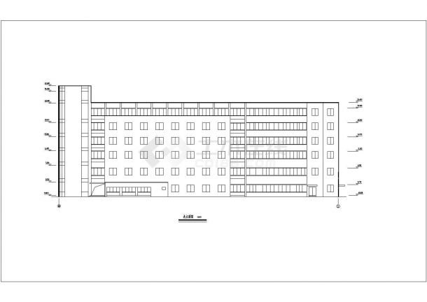 嘉兴6层急诊大楼建筑方案CAD大样构造节点图-图二