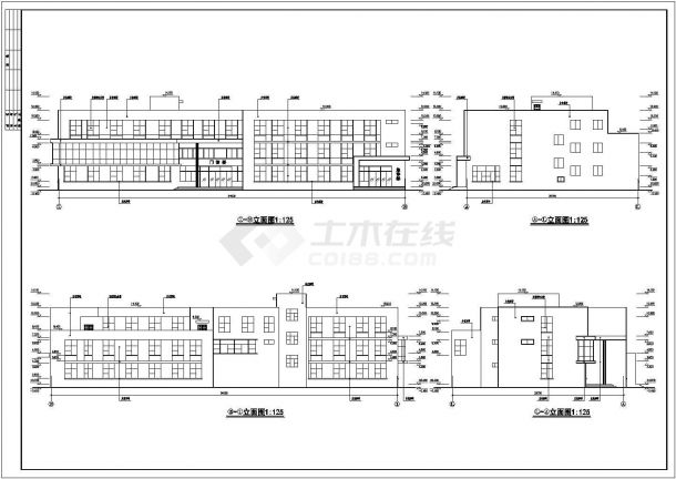 盐城县级市门诊楼建施详细建筑施工图-图二