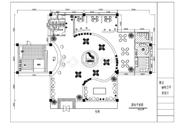  CAD Drawing of Cafe Plane Decoration Design Scheme - Figure 2