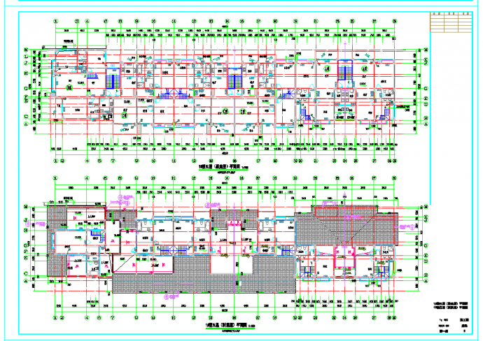 都江堰某住宅小区号板式住宅楼建筑施工图CAD图纸_图1