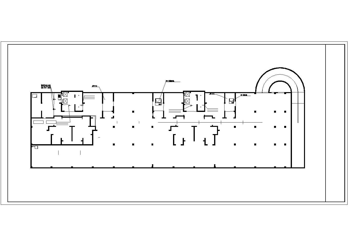 某高层宾馆住宅综合楼采暖通风及防排烟系统设计施工CAD图纸
