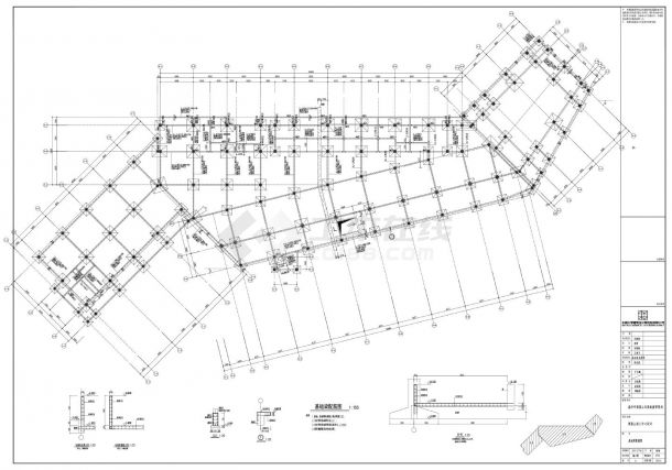 雁荡山游人中心设计-结构施工CAD图-图二