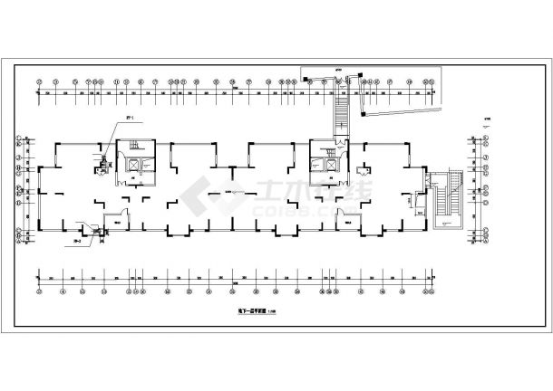 某住宅建筑人防战时通风系统设计施工CAD图纸-图一