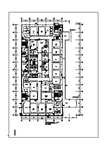 医院病房楼通风空调系统设计施工CAD图-图二