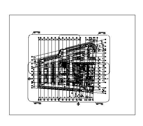 某地市商业综合体地下三层平面图_图1