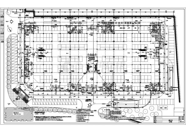 广西某现代风格商贸物流城建筑施工图（含设计说明）-图二