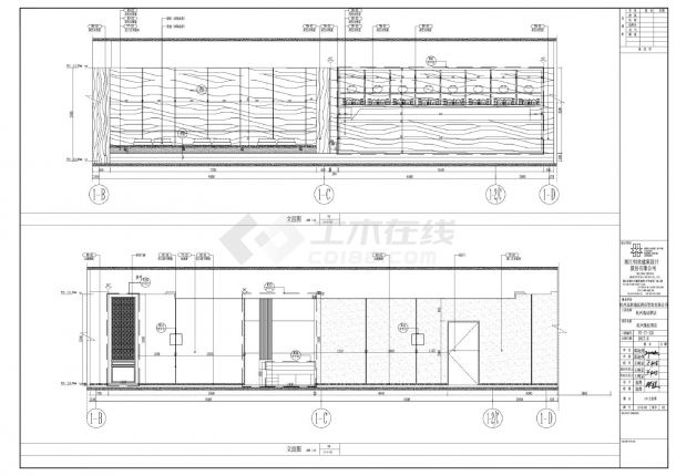 杭州逸庭酒店公区施工图 一层施工装饰设计CAD图-图二