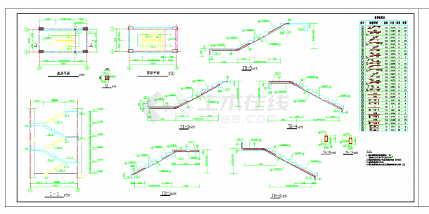 某地五层框架私人住宅结构施工图CAD图纸-图一