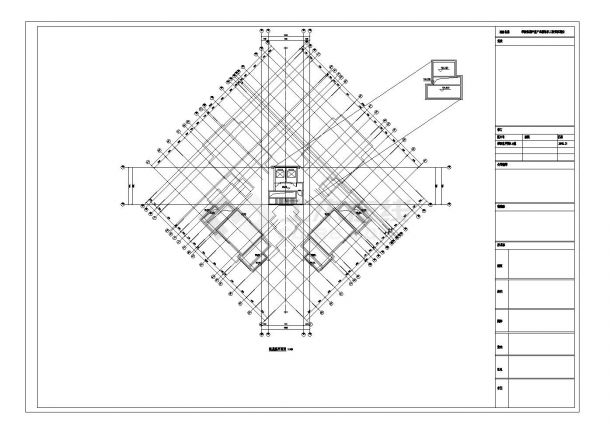 某城市新古典建筑工程布置CAD参考详图-图一