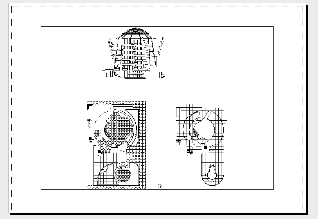 某地考夫曼沙漠别墅CAD图纸