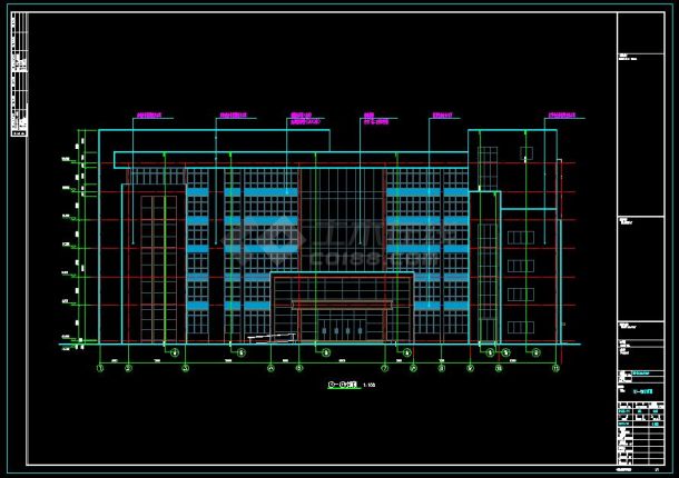 6层多层卫生院综合楼建筑设计施工图-图一