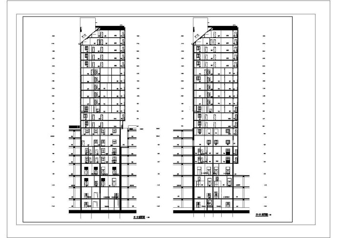 北京某住宅小区建筑施工图_图1