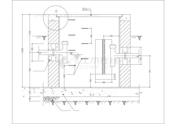 某钢结构改造楼梯节点构造设计施工CAD图纸-图一