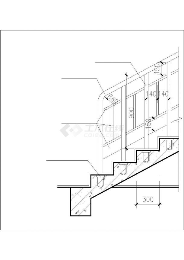 楼梯构造节点详图高清图片