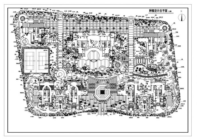 某小区景观绿化平面祥图_图1