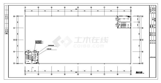 某城市工厂车间电施结构布置CAD参考详图-图一