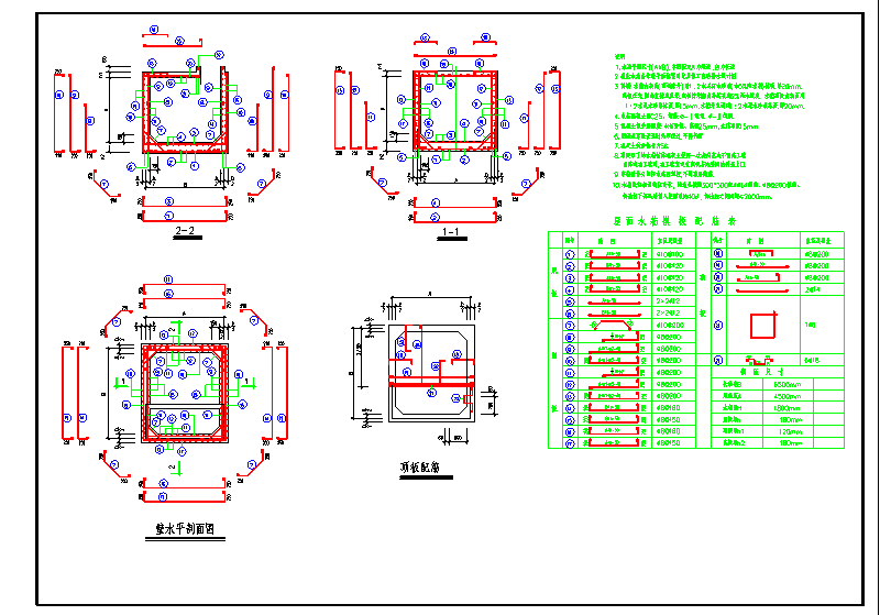 某屋面水箱节点构造详图