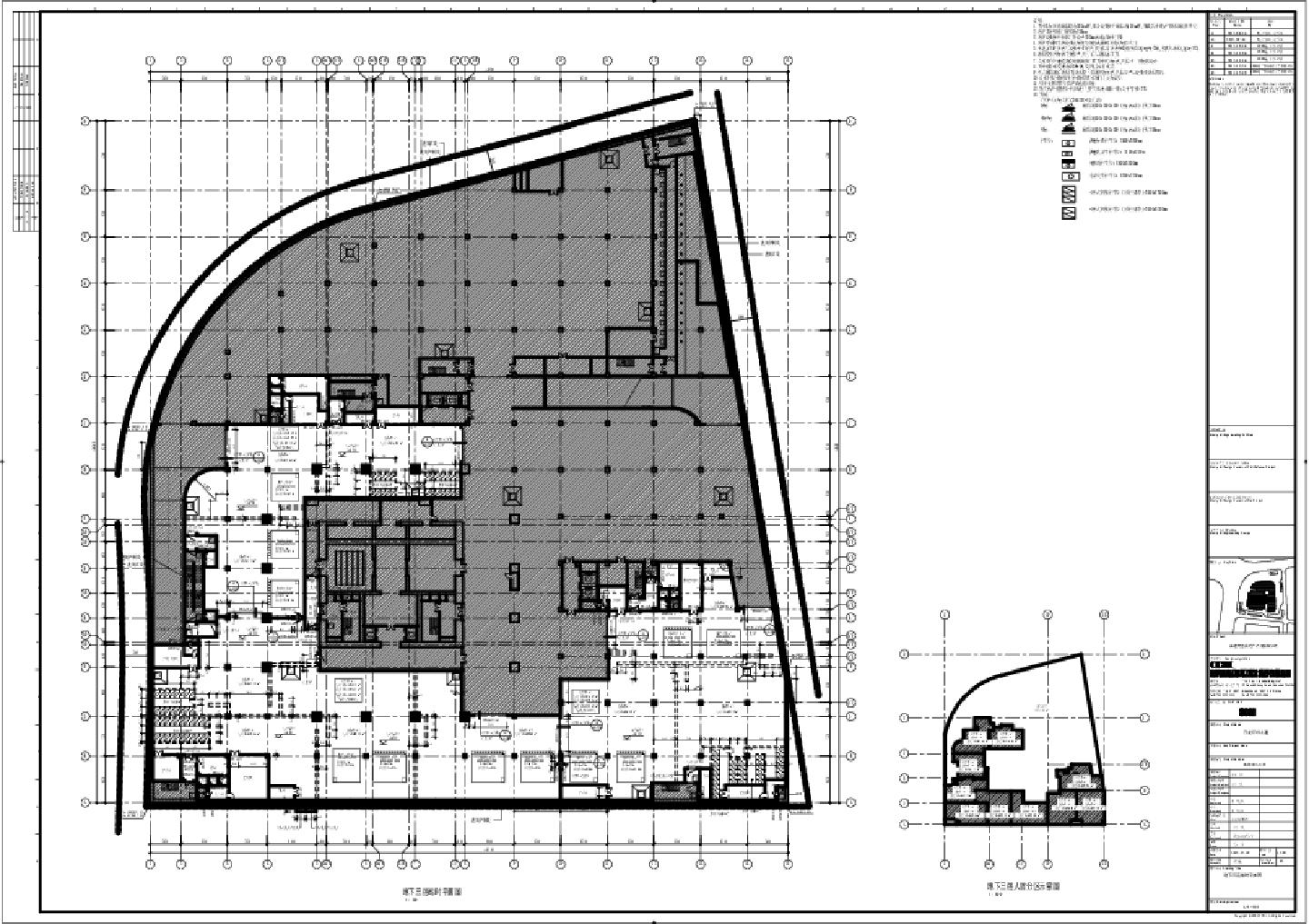 升龙环球大厦-建施-地下平面CAD图