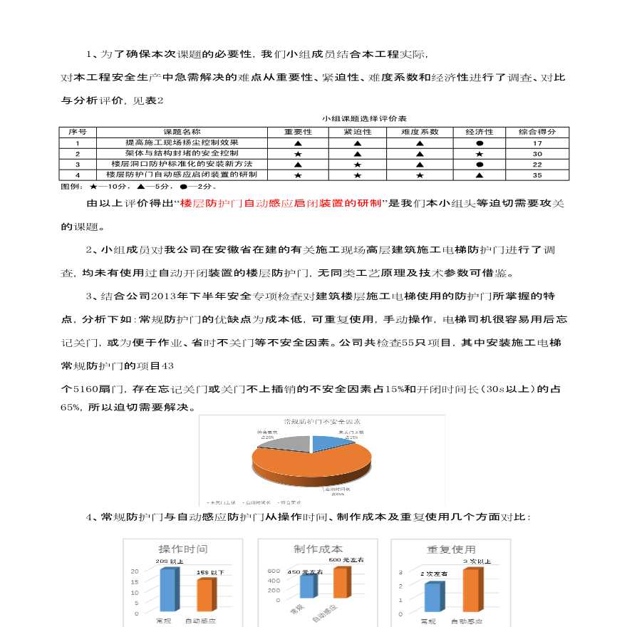 楼层防护门自动感应启闭装置的研制-图二