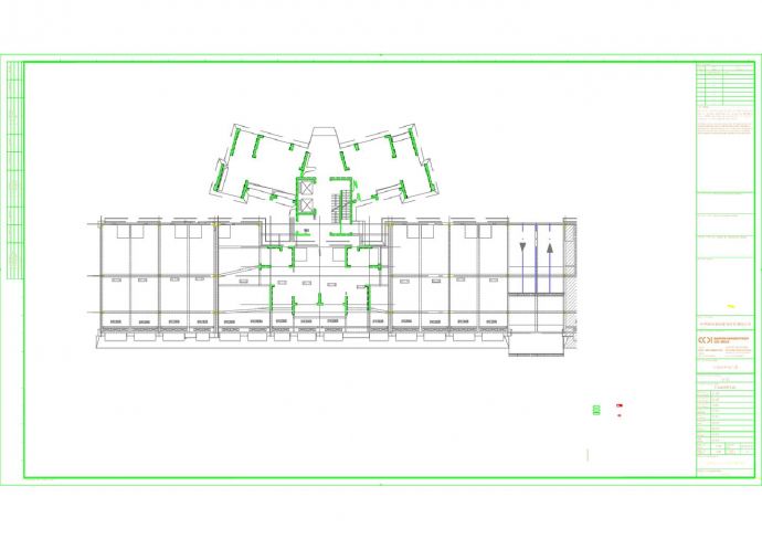 中信水岸城六期 商业C区（二）一层自动喷淋平面图 CAD图_图1